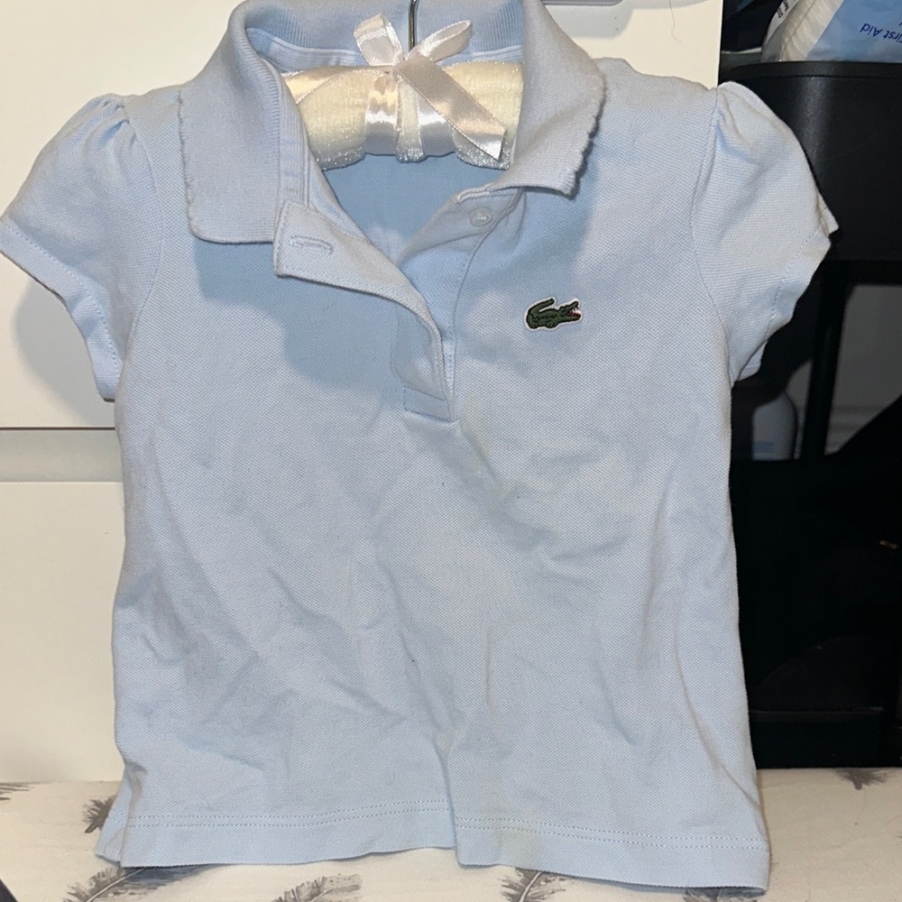Lacoste Kids Sky Blue Polo Shirt